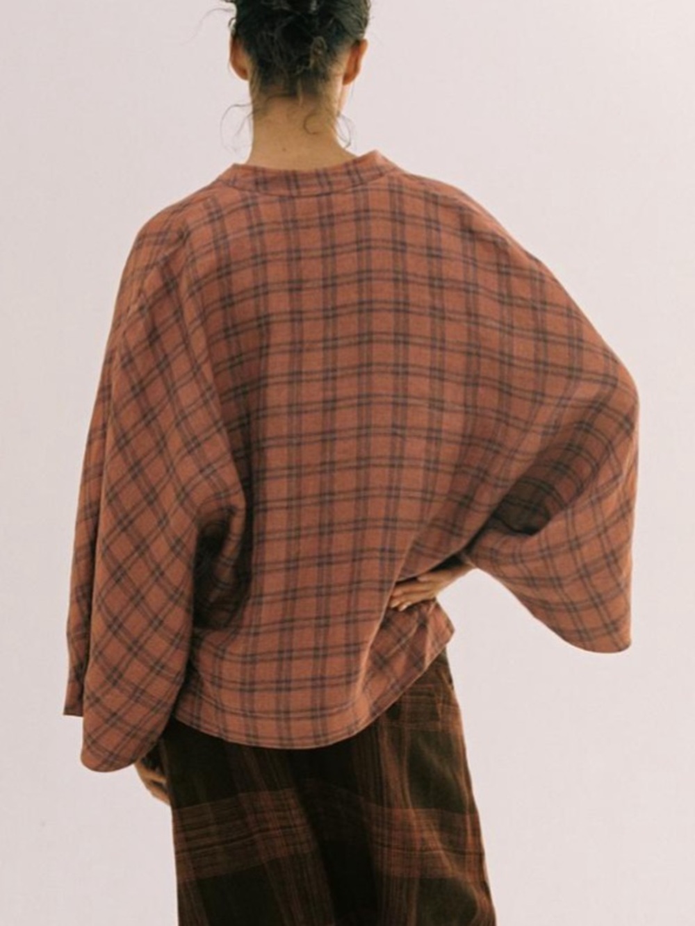 NWT Zara Checked Linen Shirt ZW Collection - Picture 2 of 11
